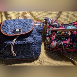 Lily Bloom Bag Bundle – Mini Backpack & Crossbody – Excellent Condition